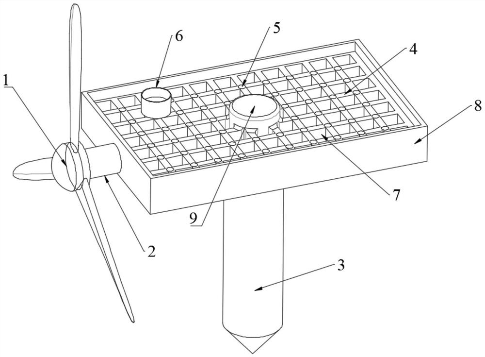 A submarine coral cultivation device using tidal current energy to generate electricity