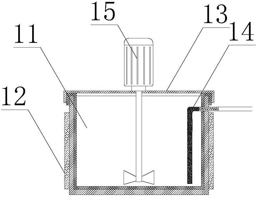 Device and method for preparing composite material used for field pipeline enhancement