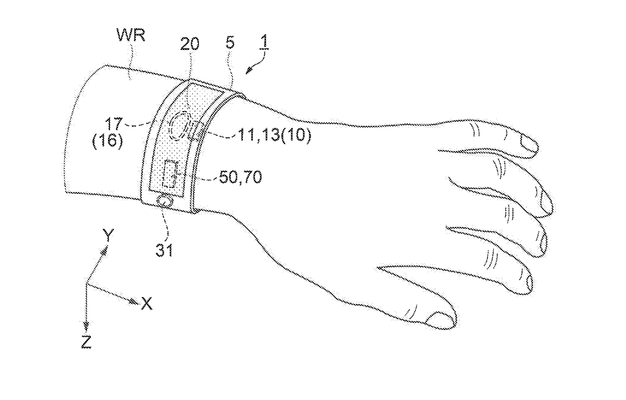 Wearable device, control method, and program