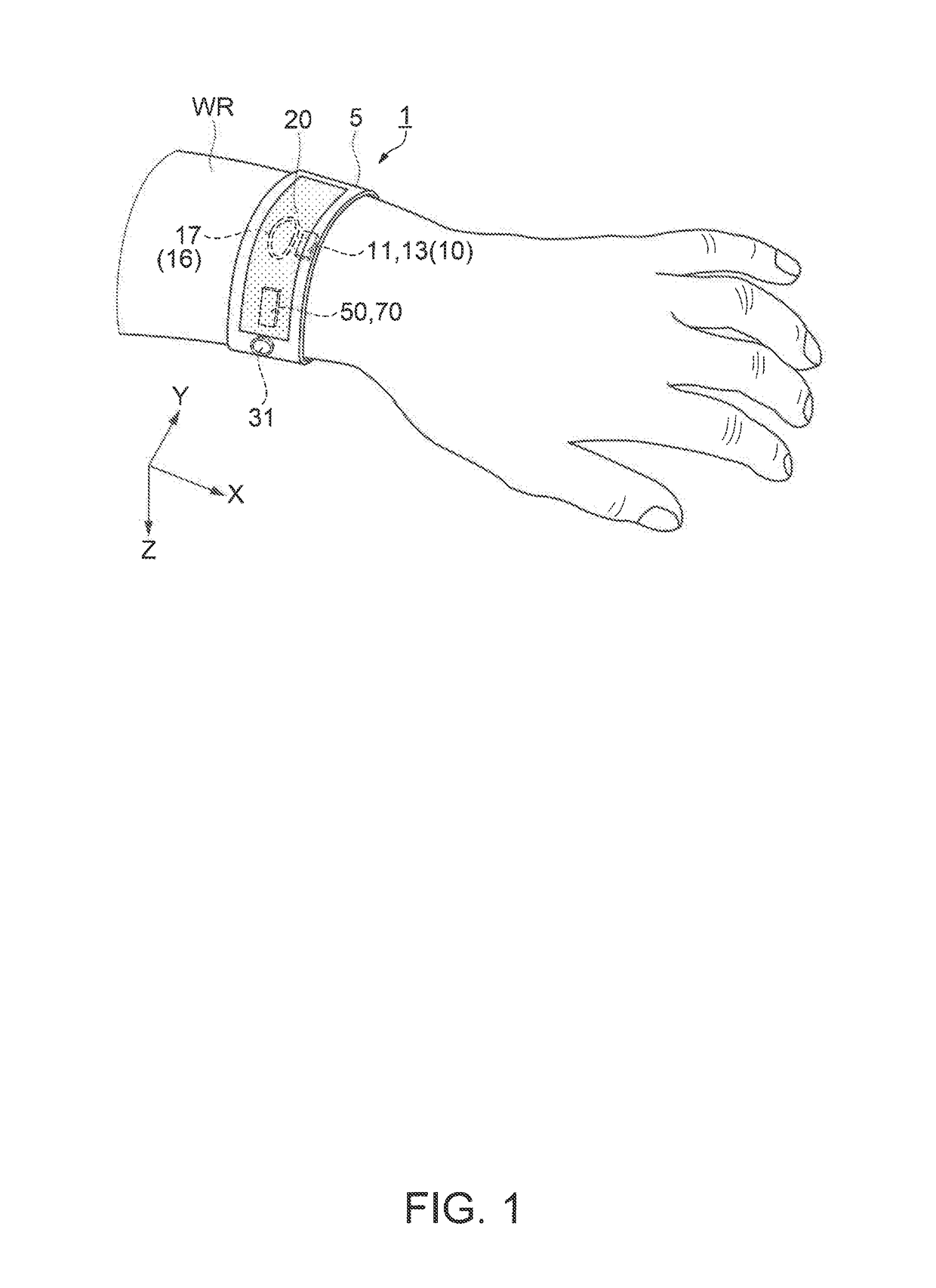 Wearable device, control method, and program