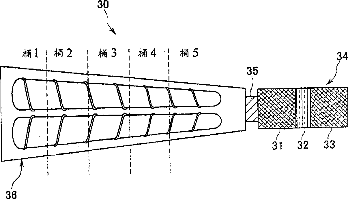 Microcellular foam of thermoplastic resin prepared with die having improved cooling property and method for preparing the same