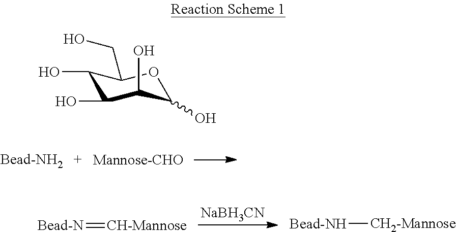 Blood filtration system containing mannose coated substrate