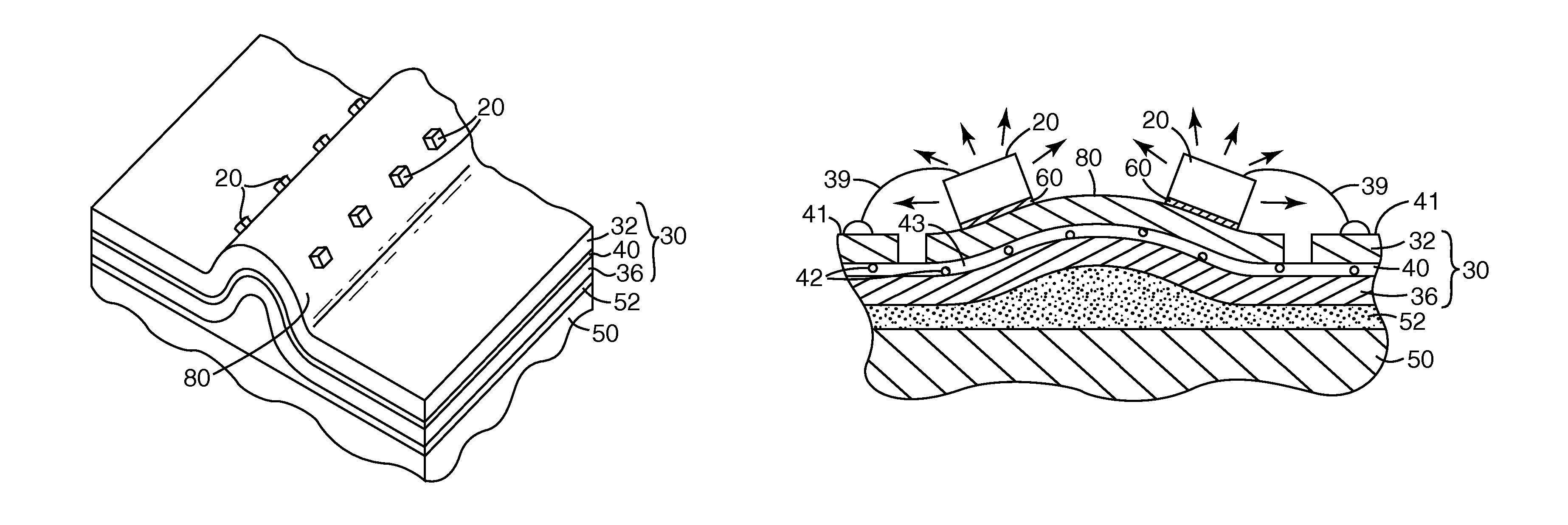 LED illumination assembly with compliant foil construction