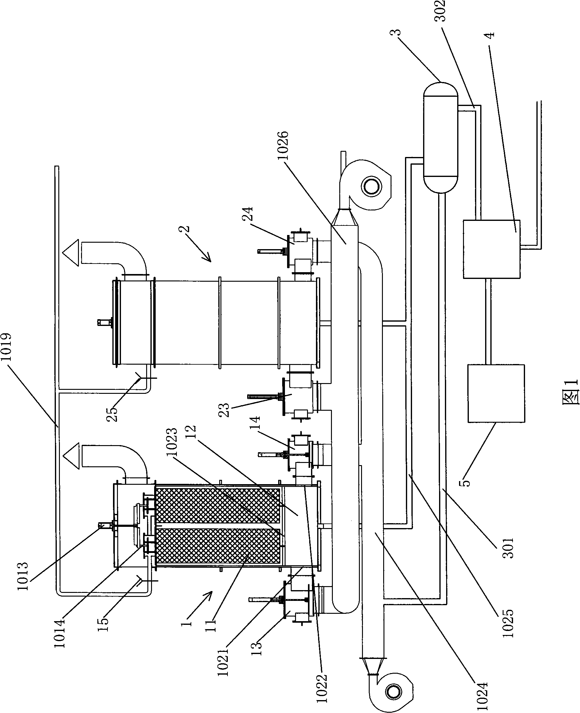 High-efficiency energy-saving activated carbon fiber organic waste gas recycling system