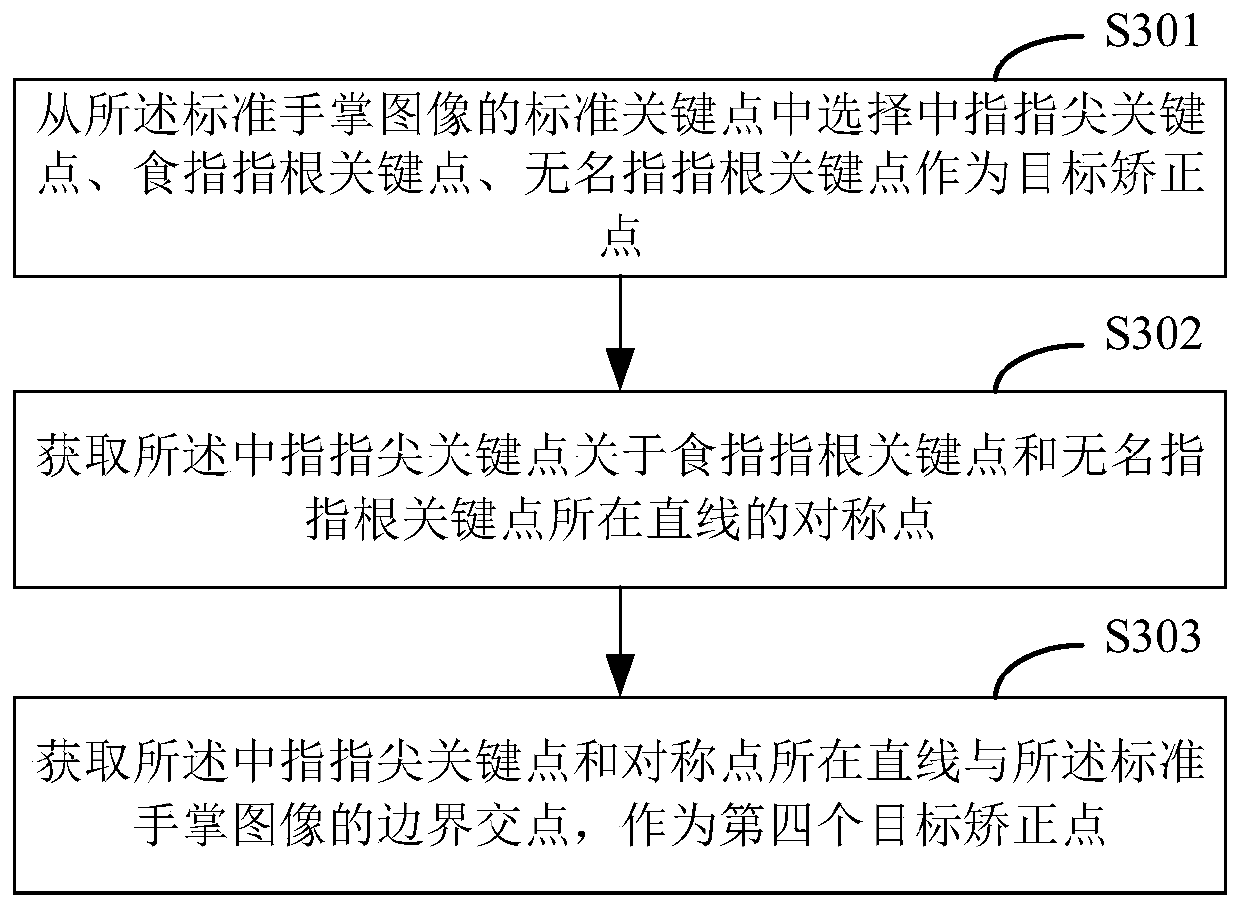 Palm image correction method and device, equipment and storage medium