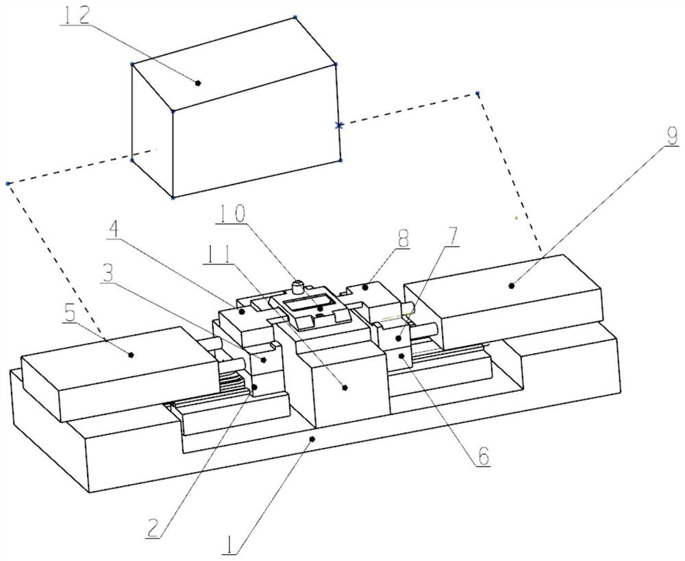 A universal device for automatic clamping for accurate testing of microwave modules