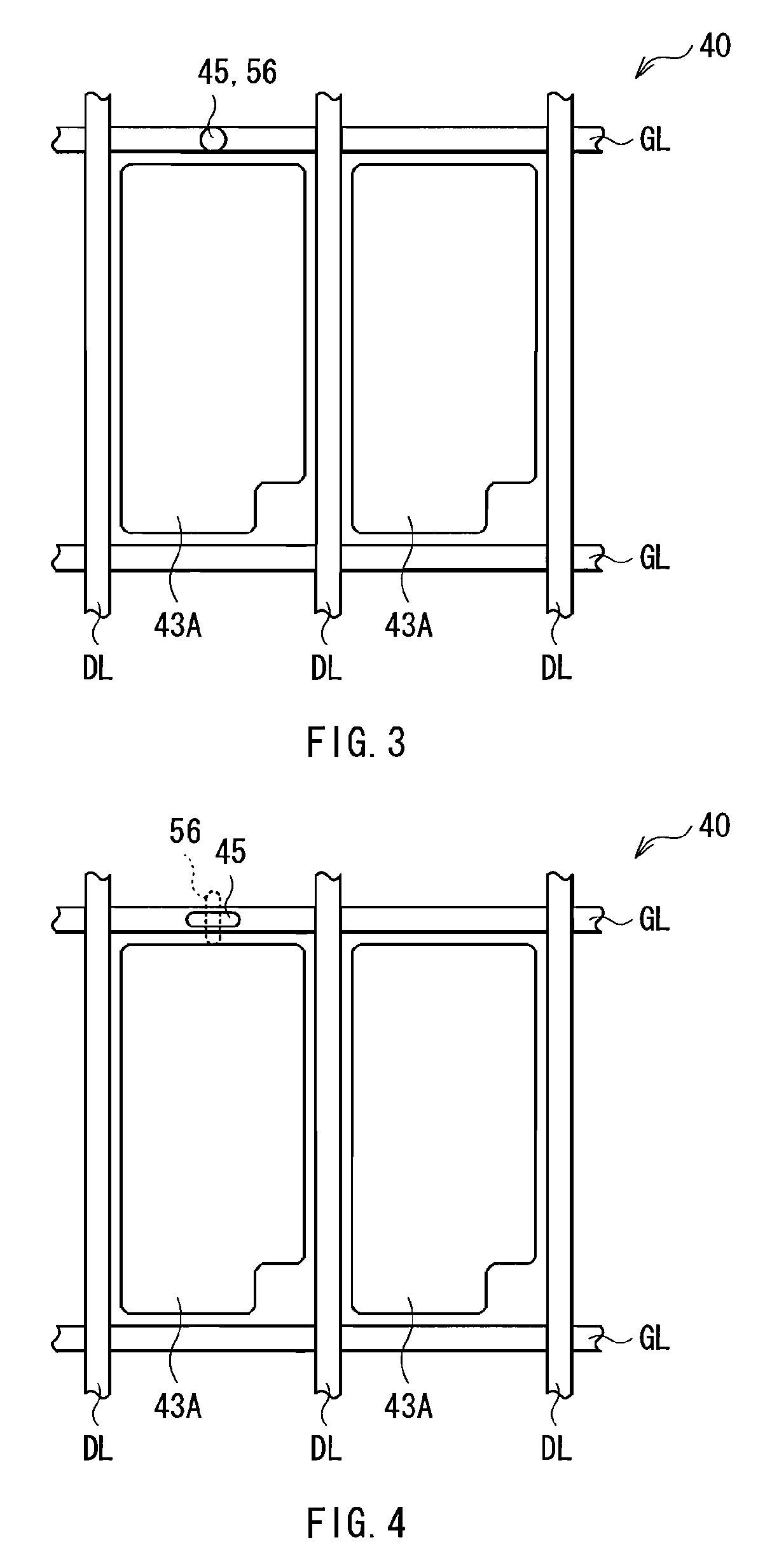 Liquid crystal panel including pairs of pillar structures, and liquid crystal display device including the liquid crystal panel