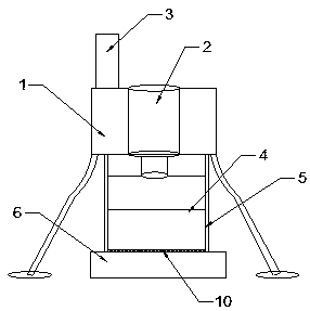 Metal forging stamping device