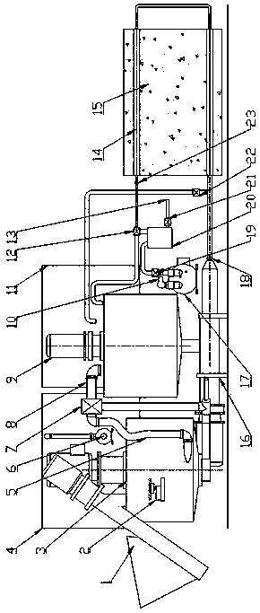 Intelligent vacuum circulating propulsion grouting system