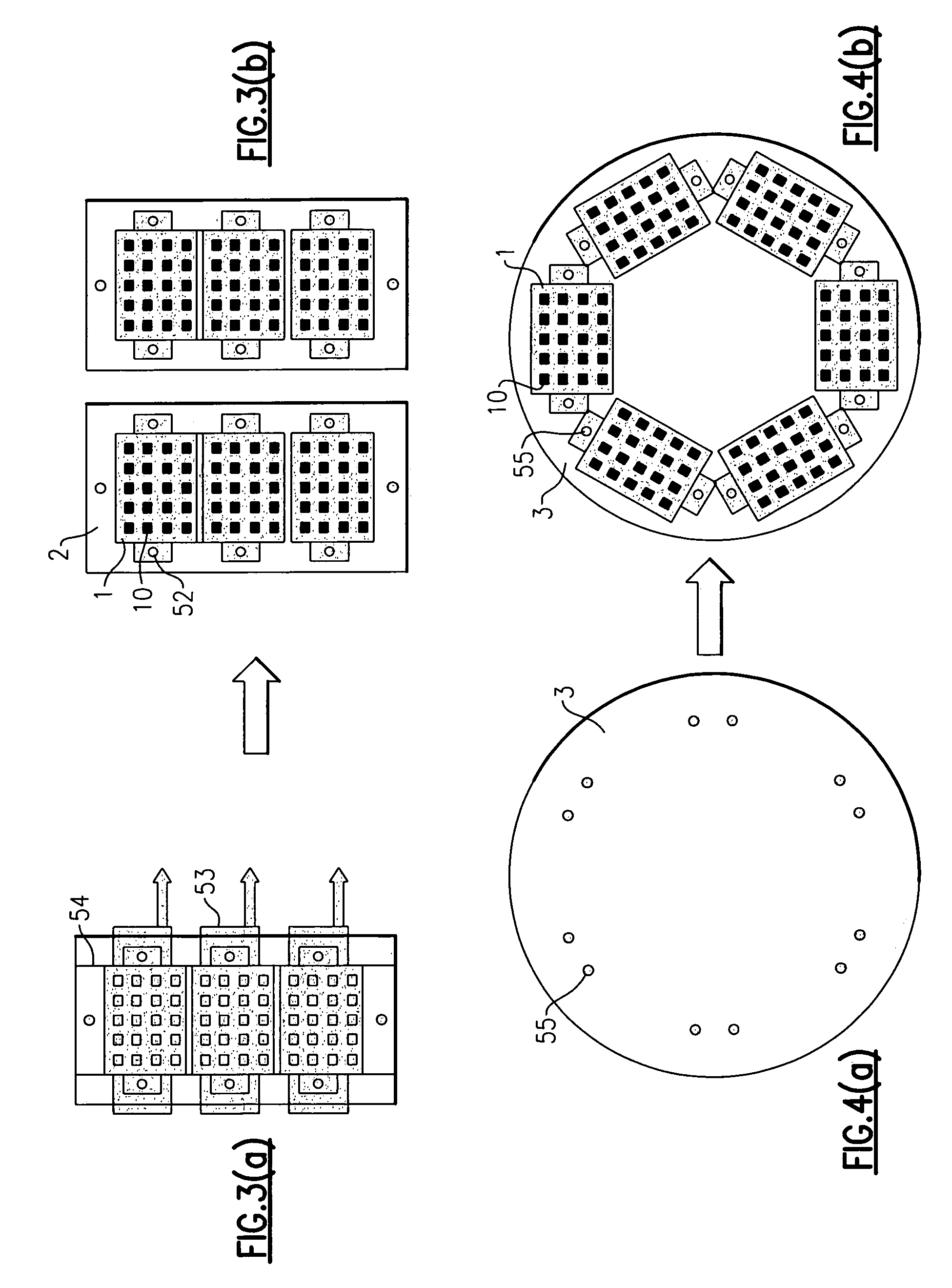 Grinding jig set and grinding method