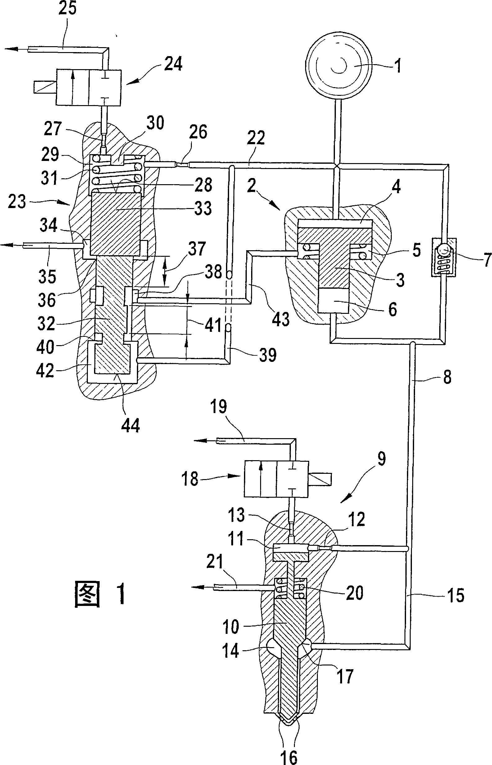 Control valve for a fuel injector that contains a pressure intensifier