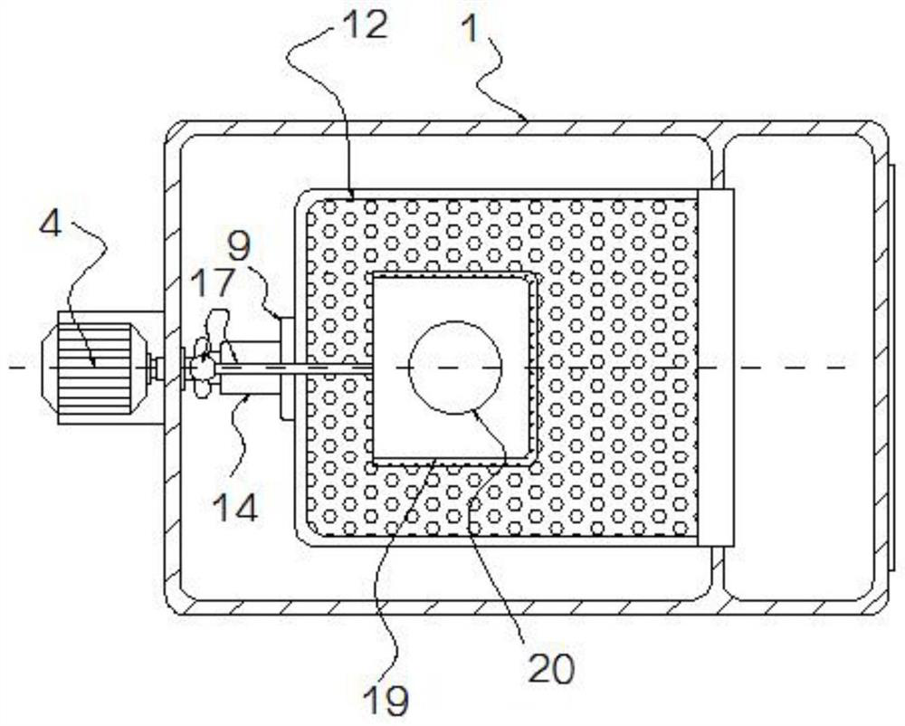 Separating device provided with multi-stage screening structure and used for tea processing