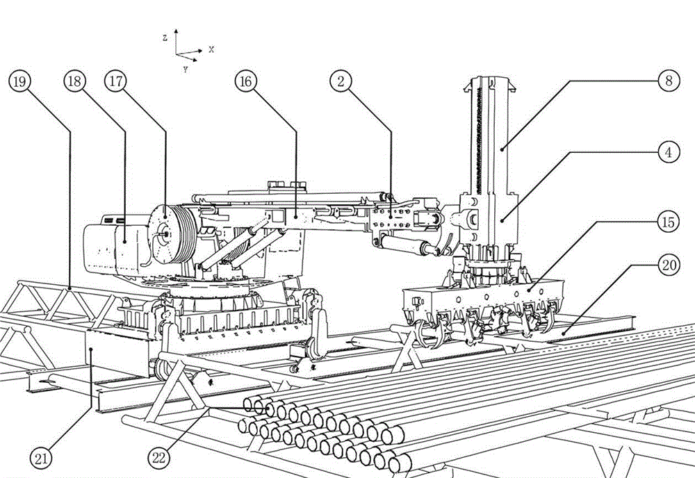 Multifunctional robot for drilling site