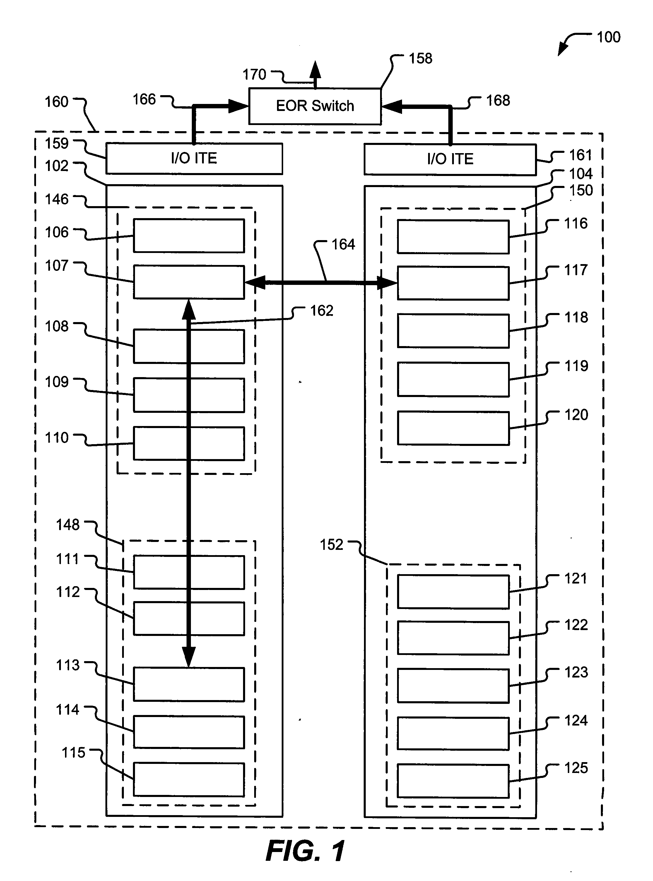 Forwarding Data Frames With a Distributed Fiber Channel Forwarder