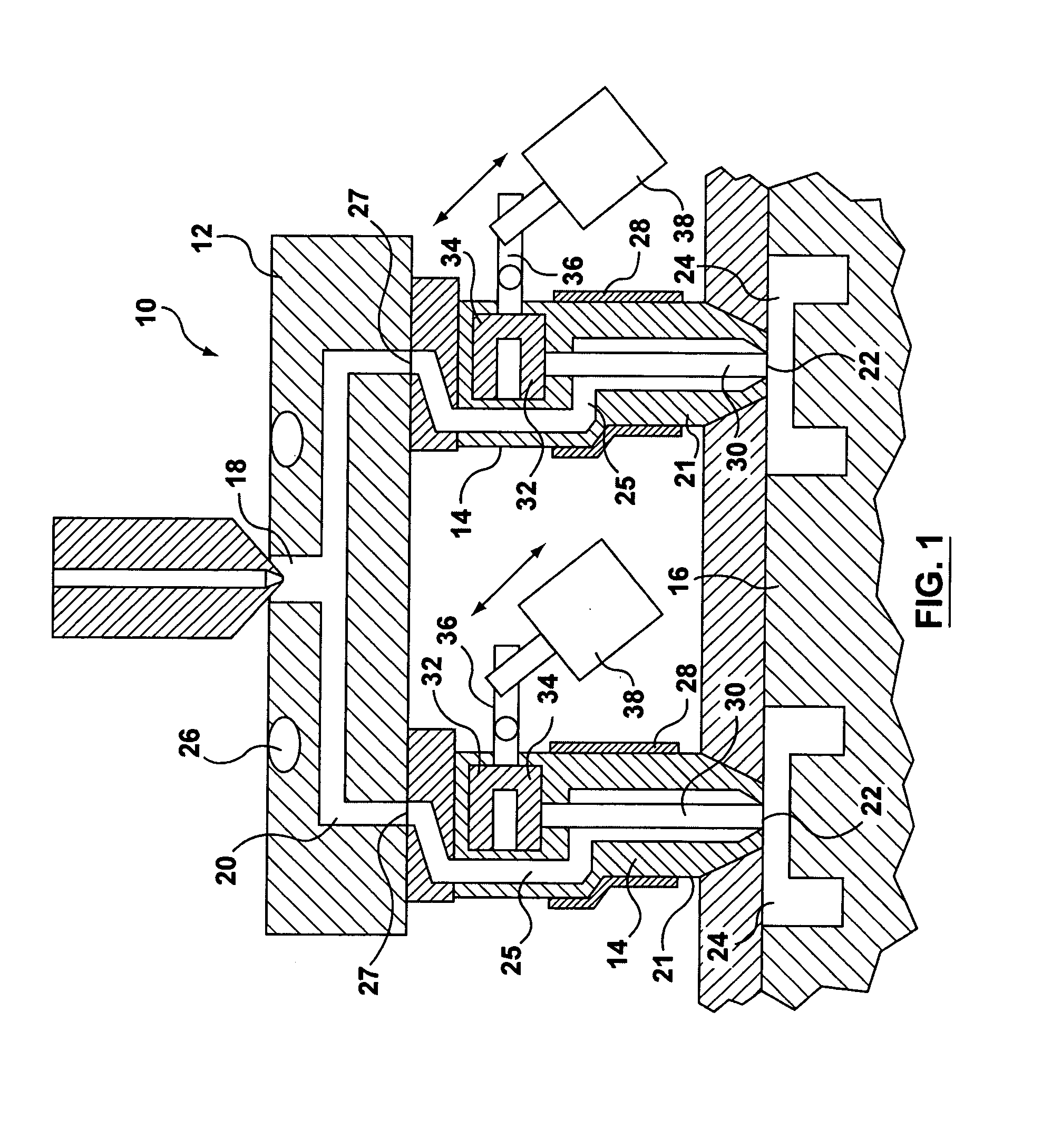 Stroke limiter for valve pin actuating mechanism