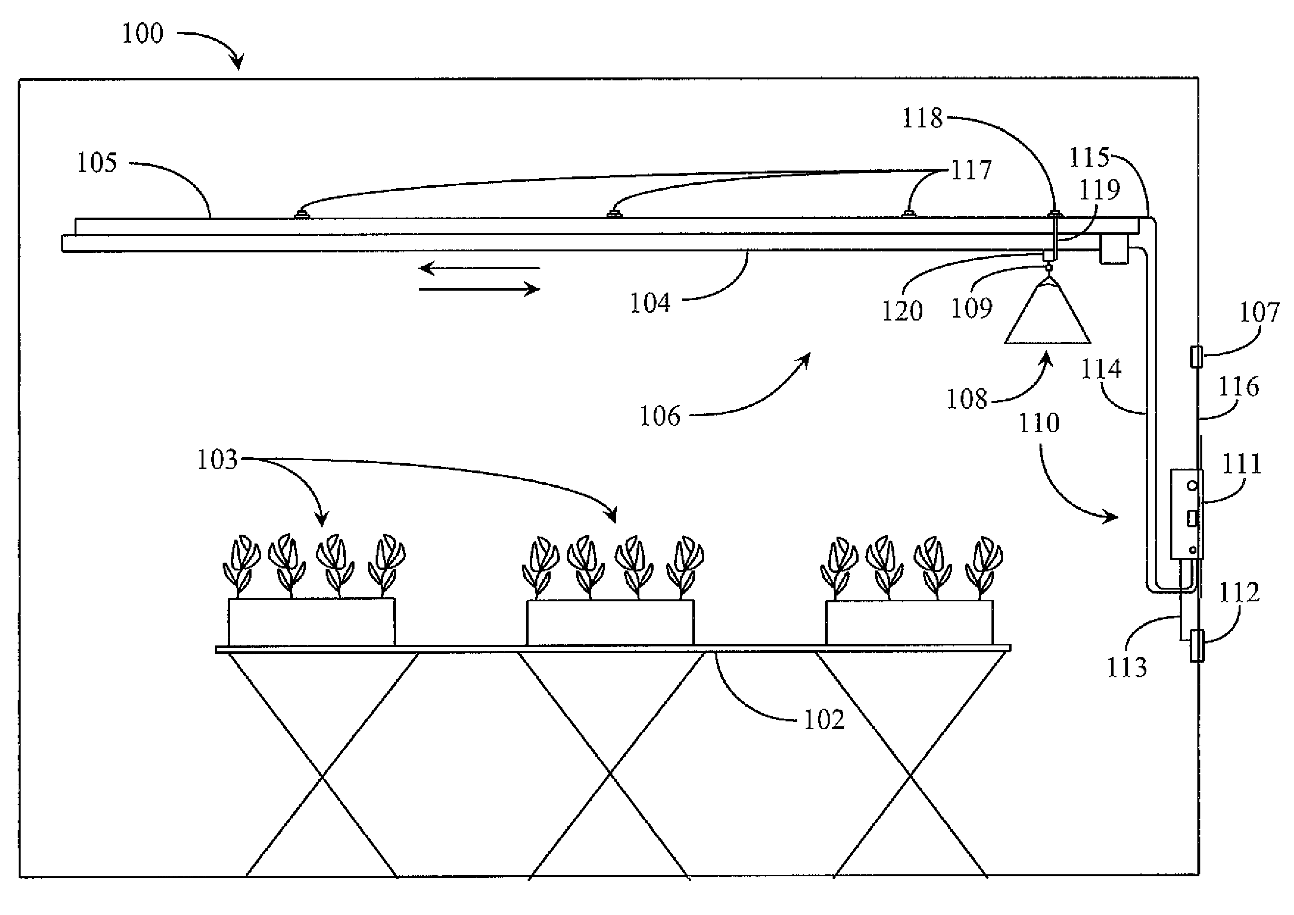 System and methods for controlling movement of a track light system