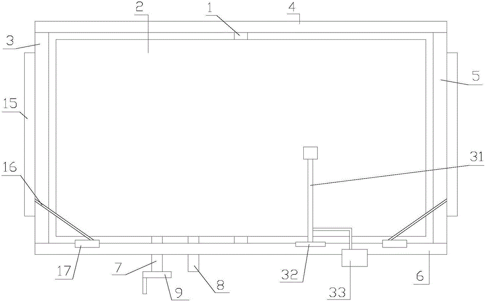 Blackboard assembly convenient for angle adjustment