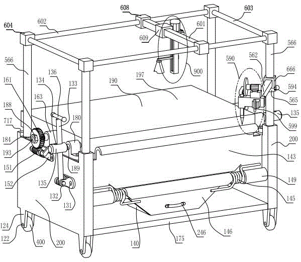 Method for testing glass by using worm wheel turntable rack photography and circular corner clamp plates