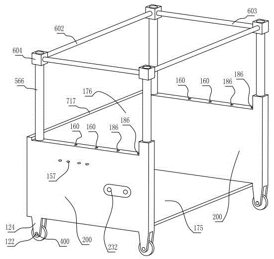 Method for testing glass by using worm wheel turntable rack photography and circular corner clamp plates