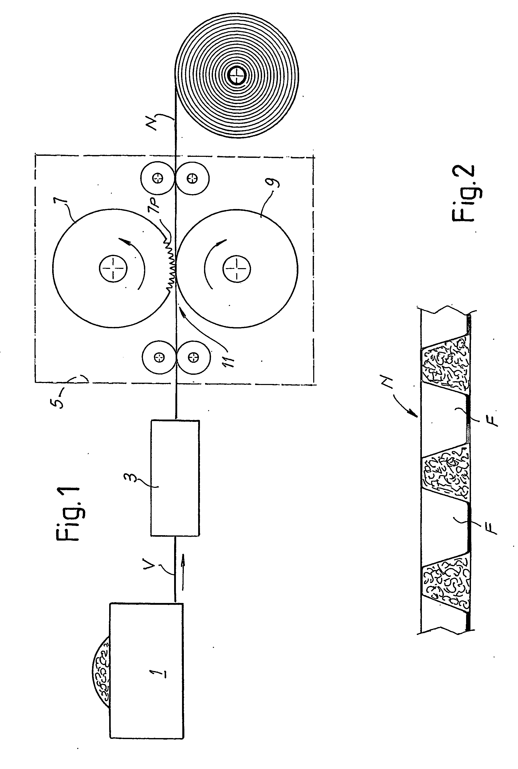 Method and device to produce a perforated web material