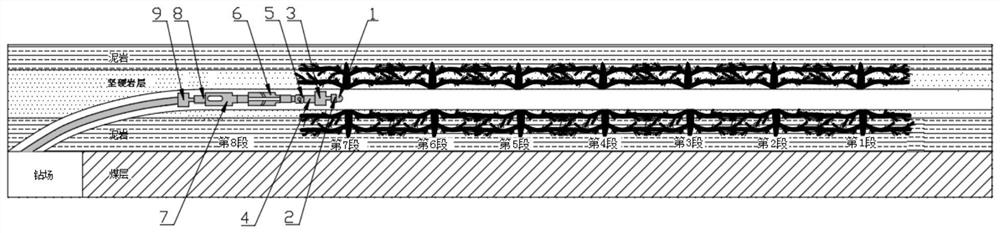 A method for controlling fracturing by segmental and direction-controlled rockburst on hard roof