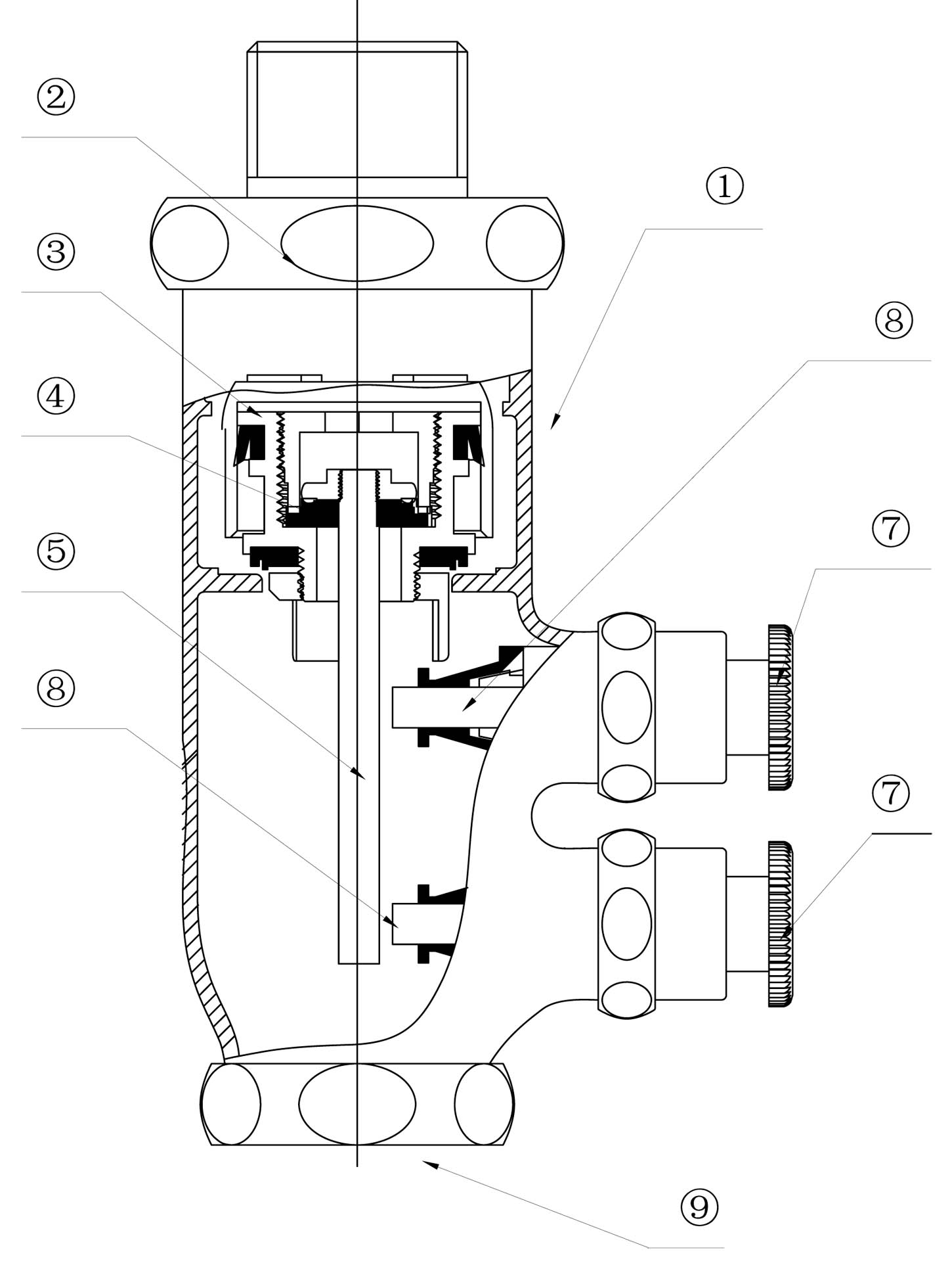 Water-saving multifunctional flushing valve