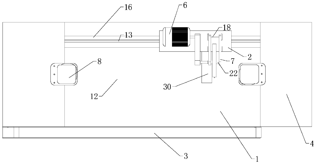 Profile material cutting device with automatic unloading function