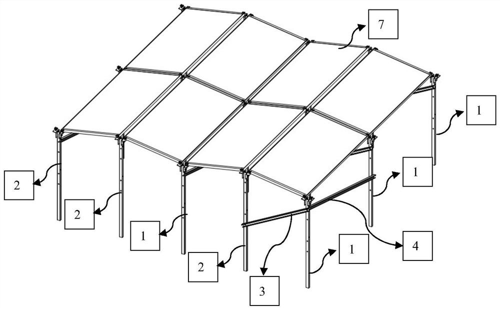 Novel girder-free photovoltaic module mounting bracket