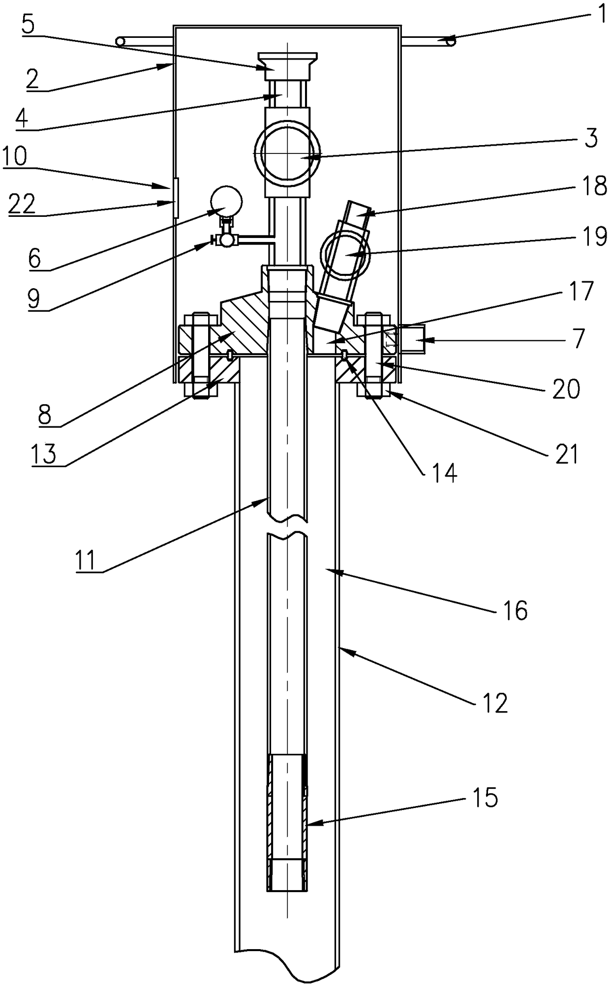 Well mouth protection device capable of circulating well killing