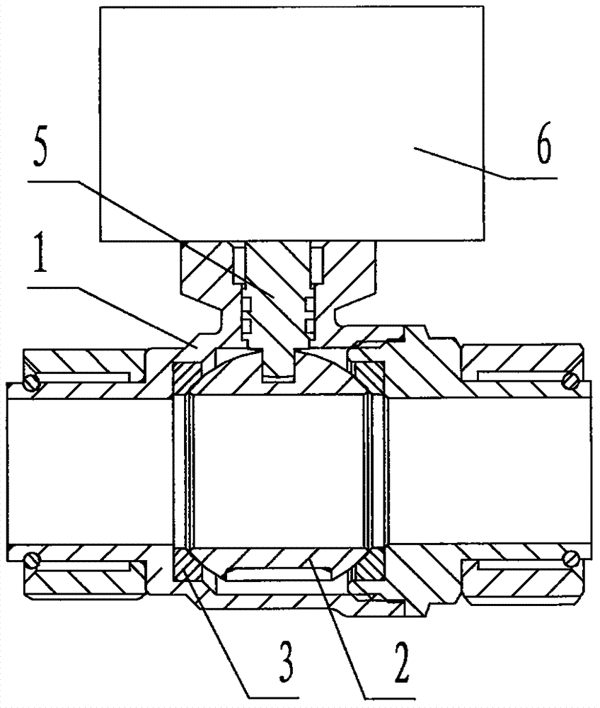 Small-torque electric ball valve