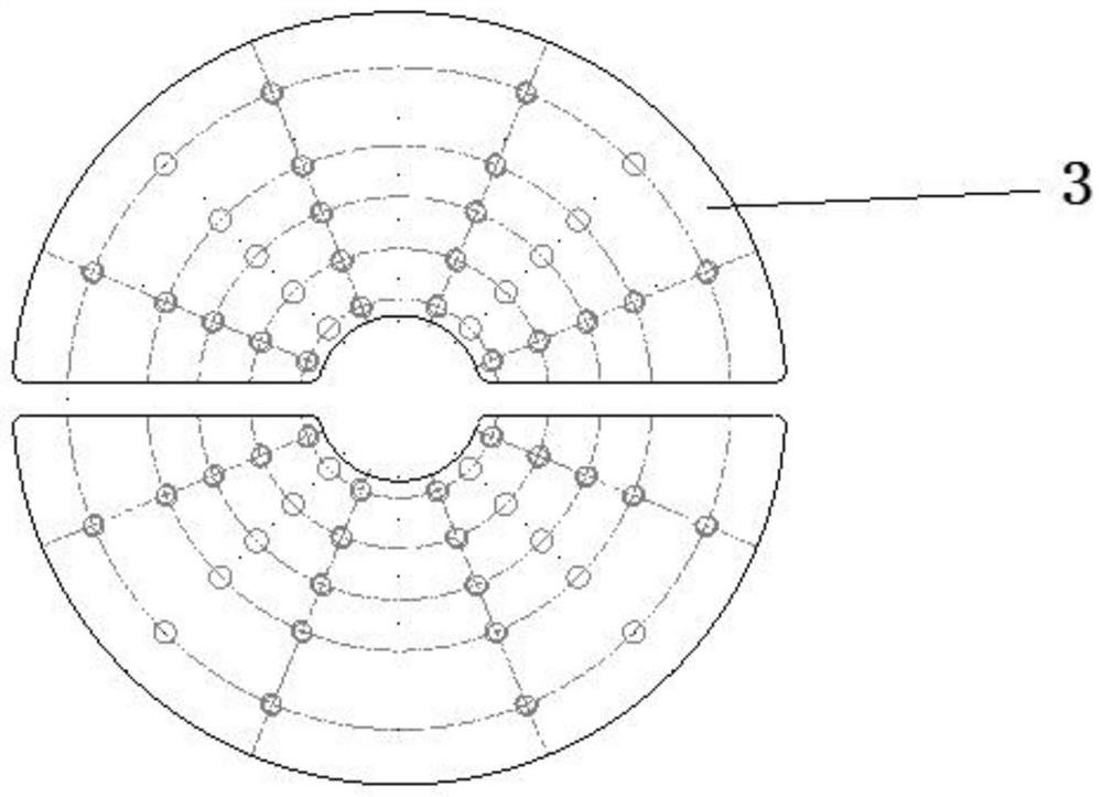 Finishing correction die suitable for special material welded pipe and finishing machine