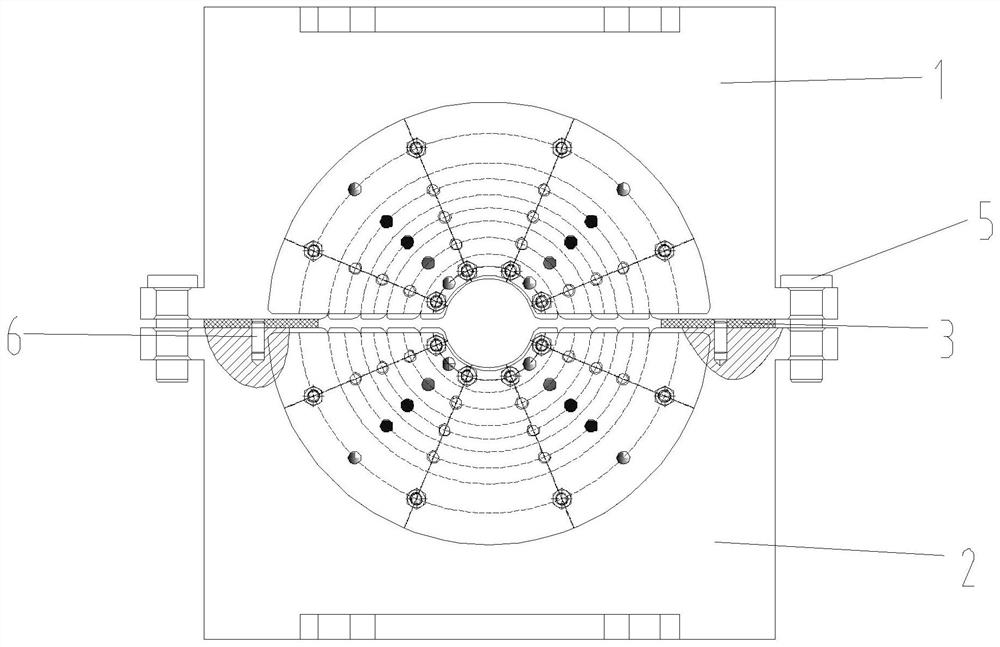 Finishing correction die suitable for special material welded pipe and finishing machine