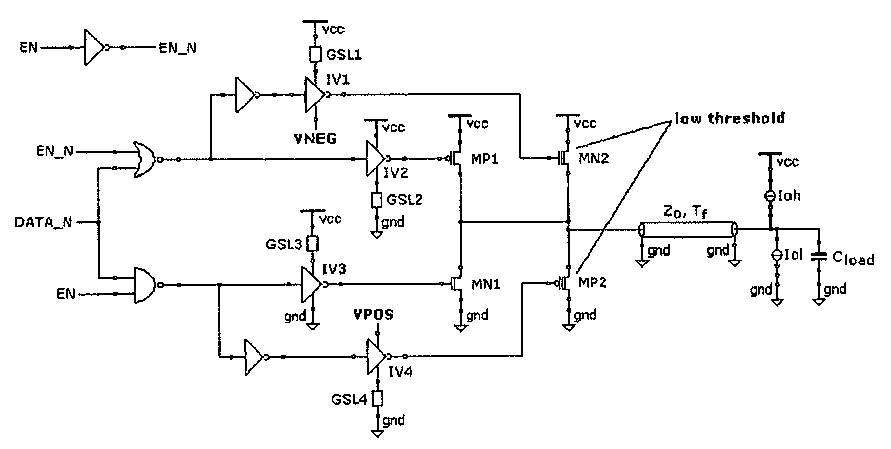 High speed CMOS output buffer for nonvolatile memory devices