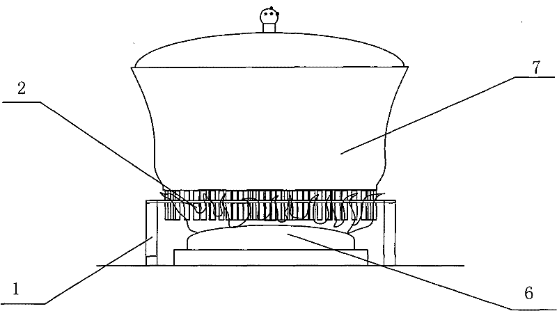 Effect-enhancing and energy-saving frame of cooking cover