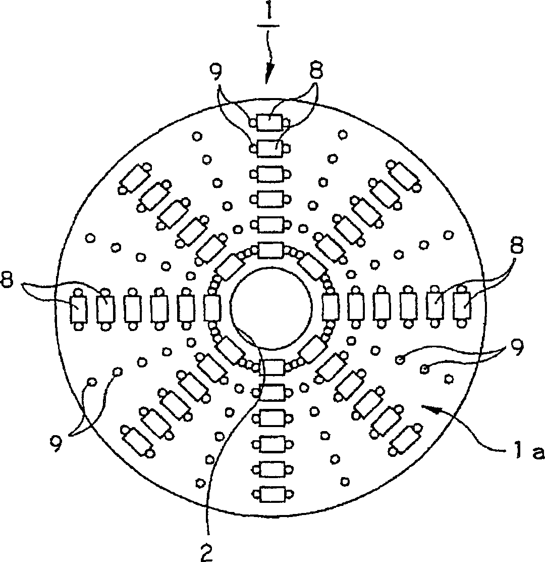 Biochemical reaction apparatus, biochemical reaction substrate, process for producing hybridization substrate and hybridization method