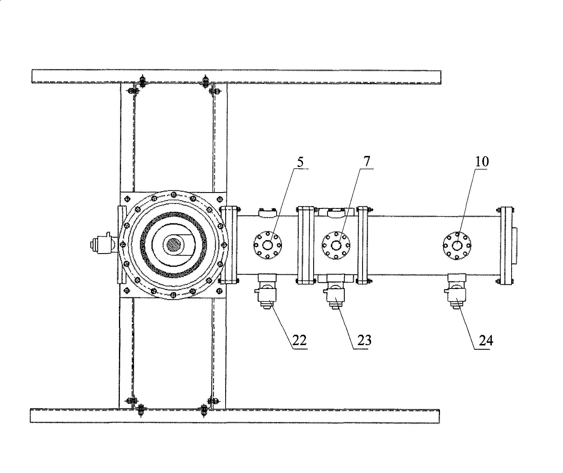 Test apparatus of DC gas insulated metal enclosed transmission line (GIL)