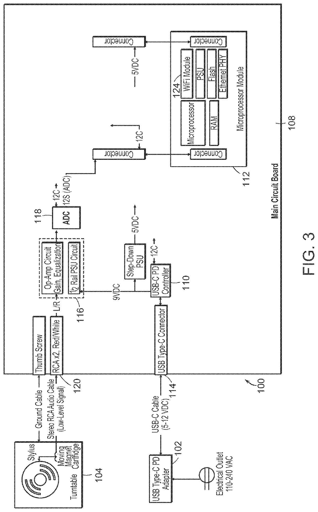 USB-C PD powered phono preamplifer