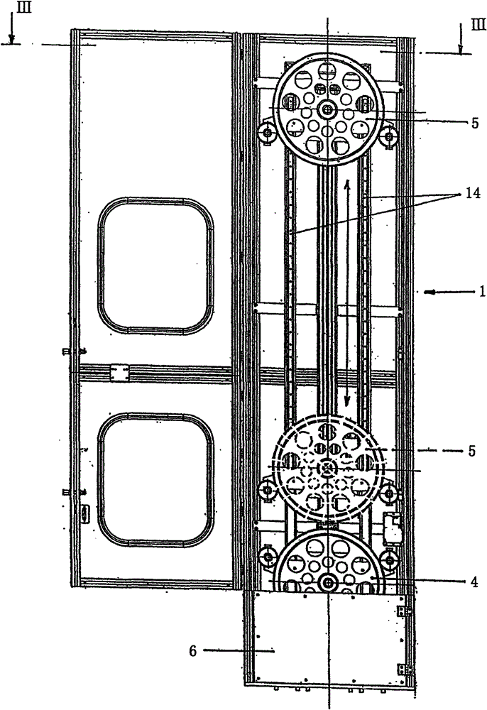 Storage device for binding wire of a cording machine