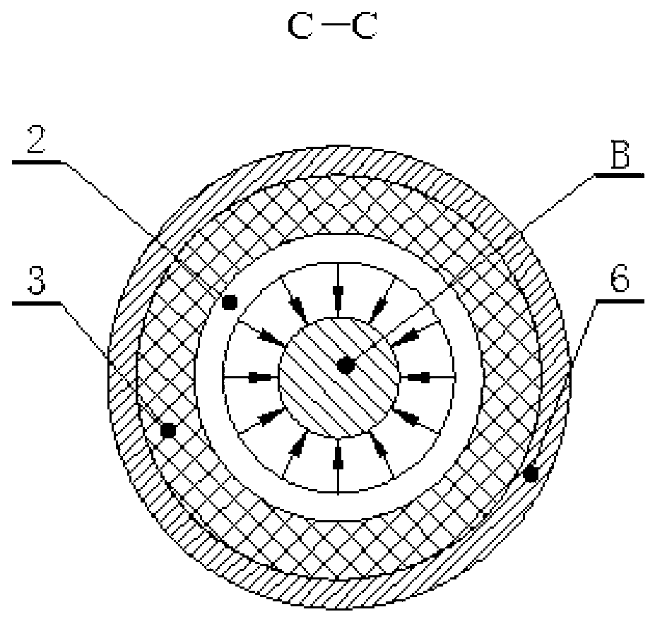 Low-stress and high-efficiency precise blanking method for medium-high frequency inductive heating of rod tube material