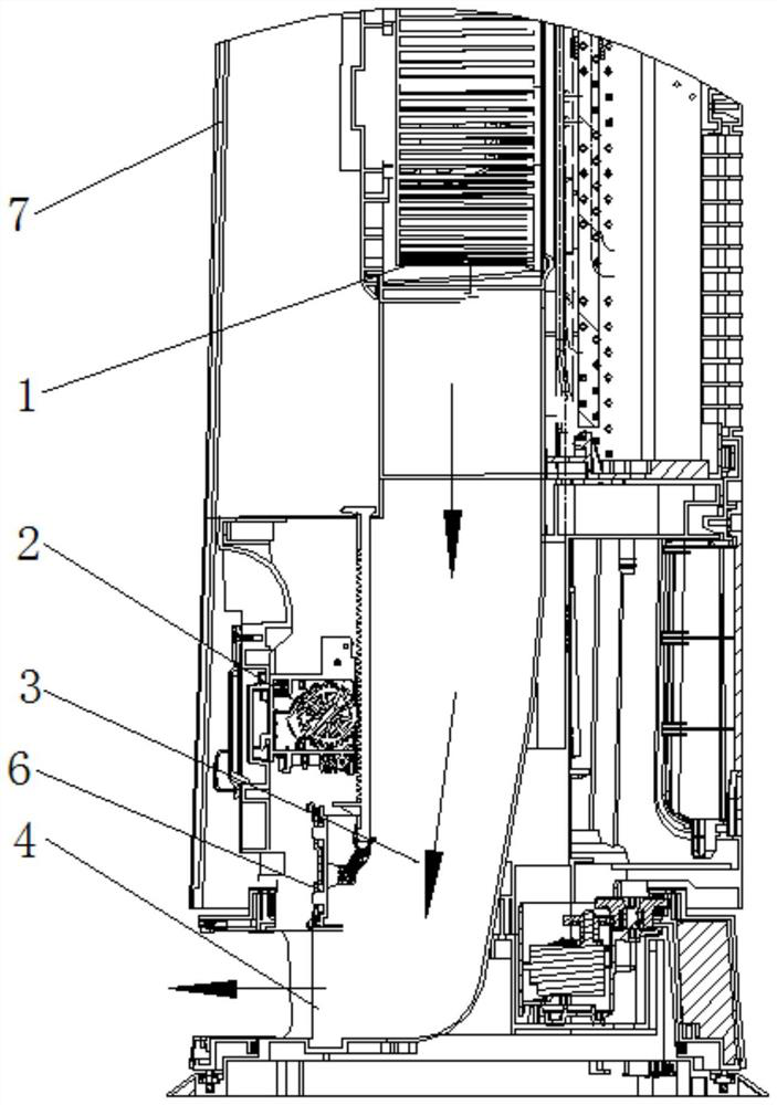 Air duct structure of air conditioner and air conditioner comprising same