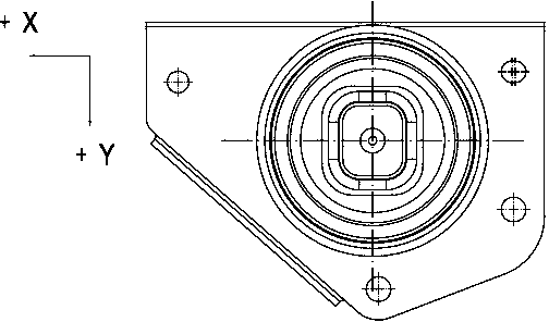 Engine hydraulic suspension limiting structure