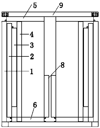 Extensible square cabin