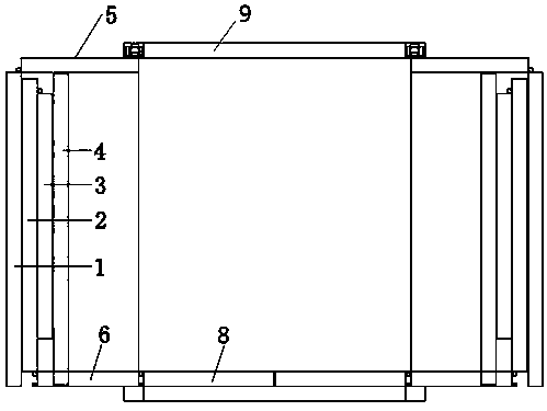 Extensible square cabin