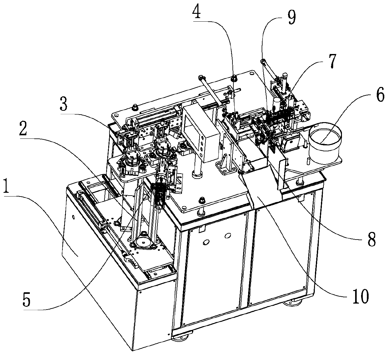 Linear automatic screw driving machine