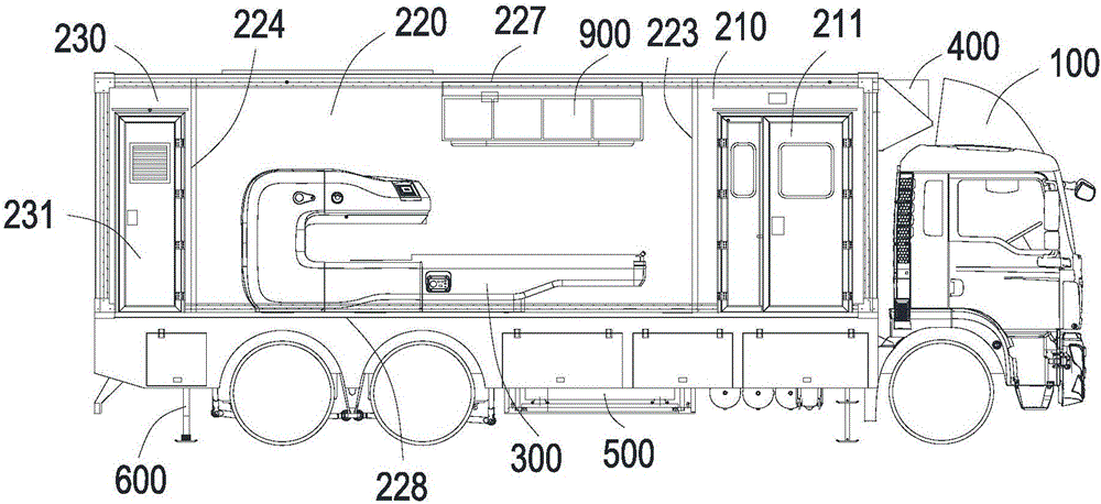 Nuclear magnetic resonance inspection vehicle and mobile medical equipment vehicle