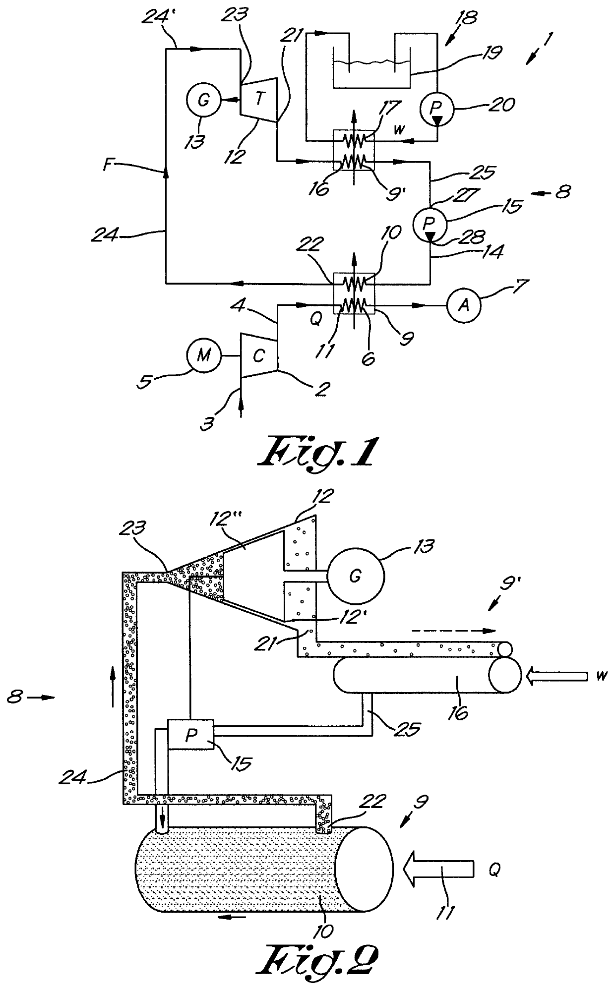 ORC for transporting waste heat from a heat source into mechanical energy and cooling system making use of such an ORC