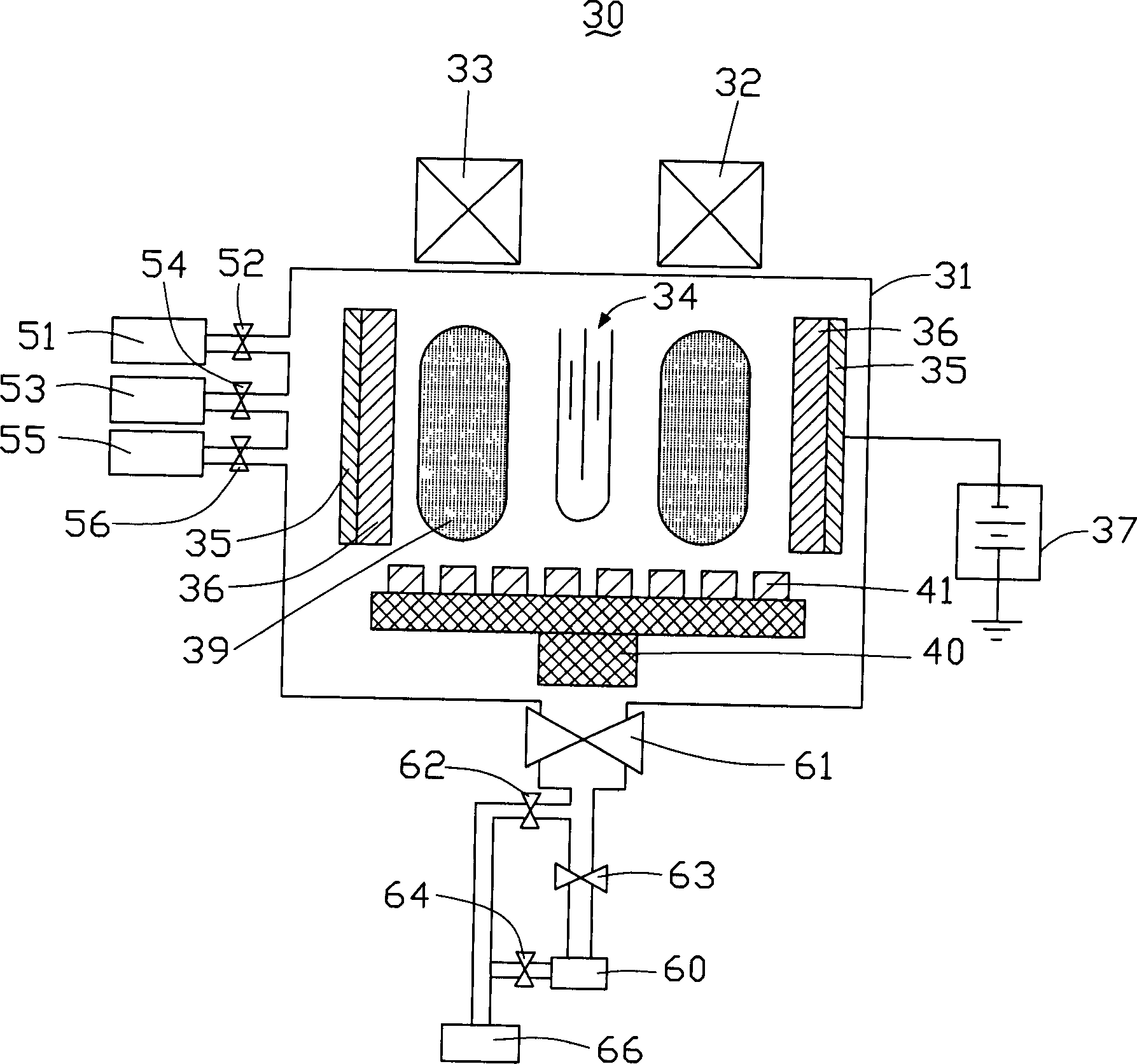 Precipitation method and device for plasma reinforced film