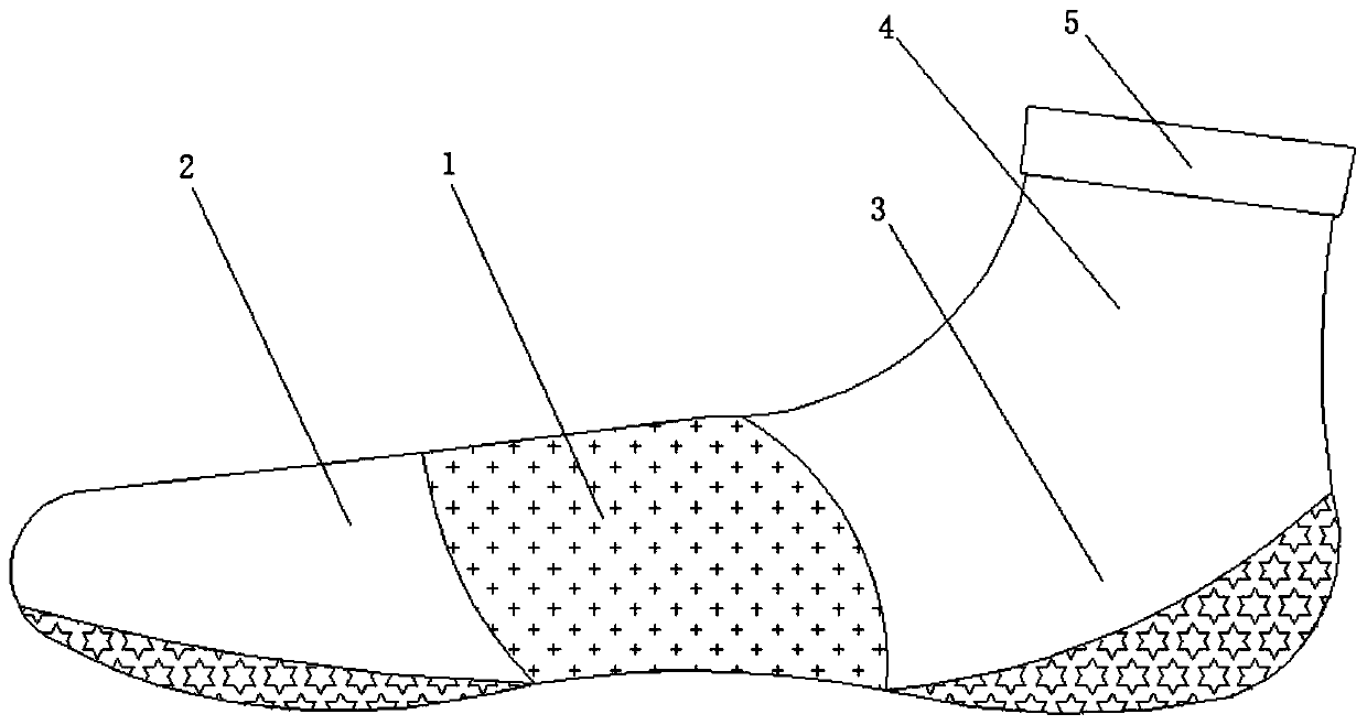 Novel skin-care flexible sock