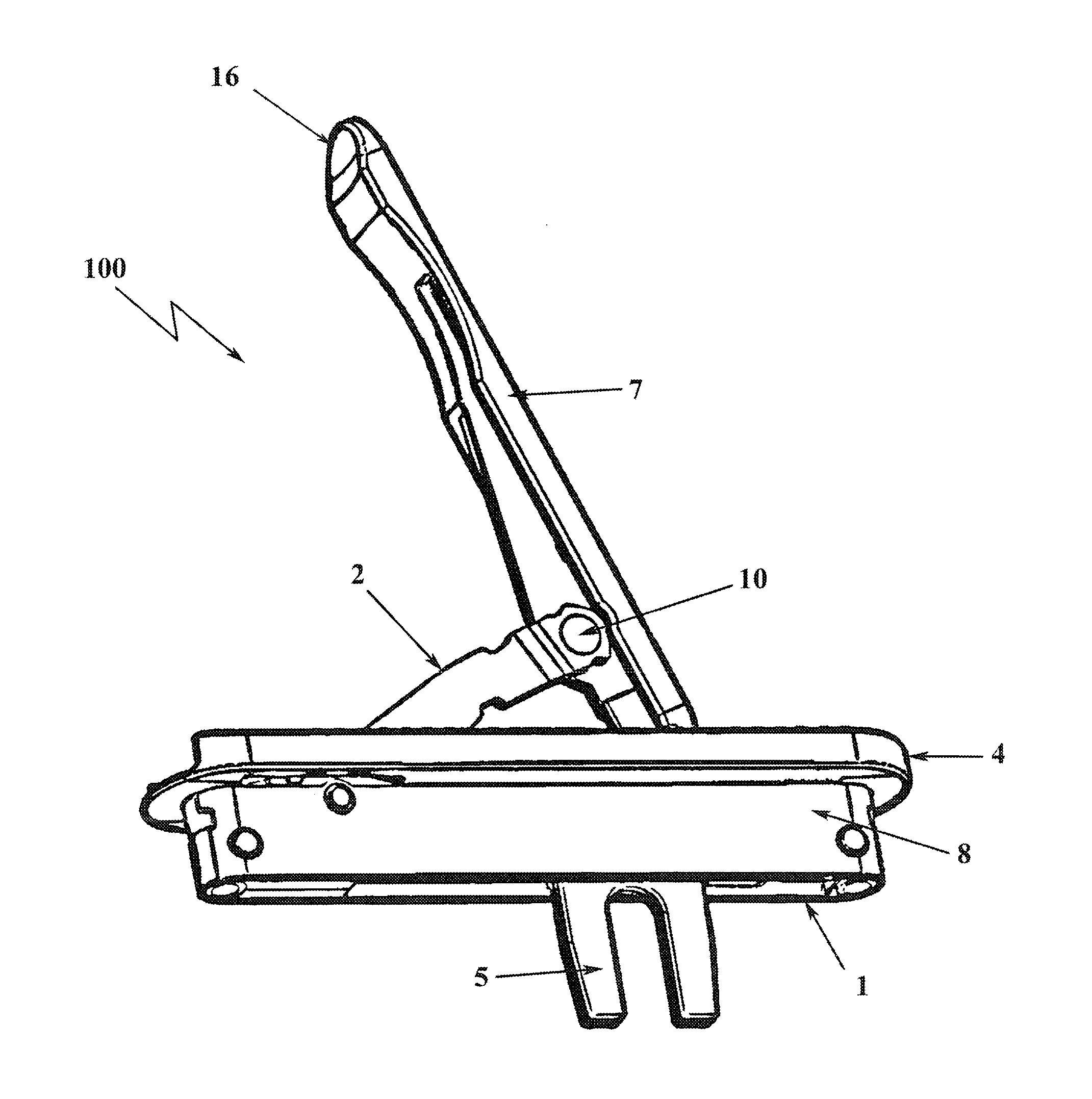 Flush lock for casement window