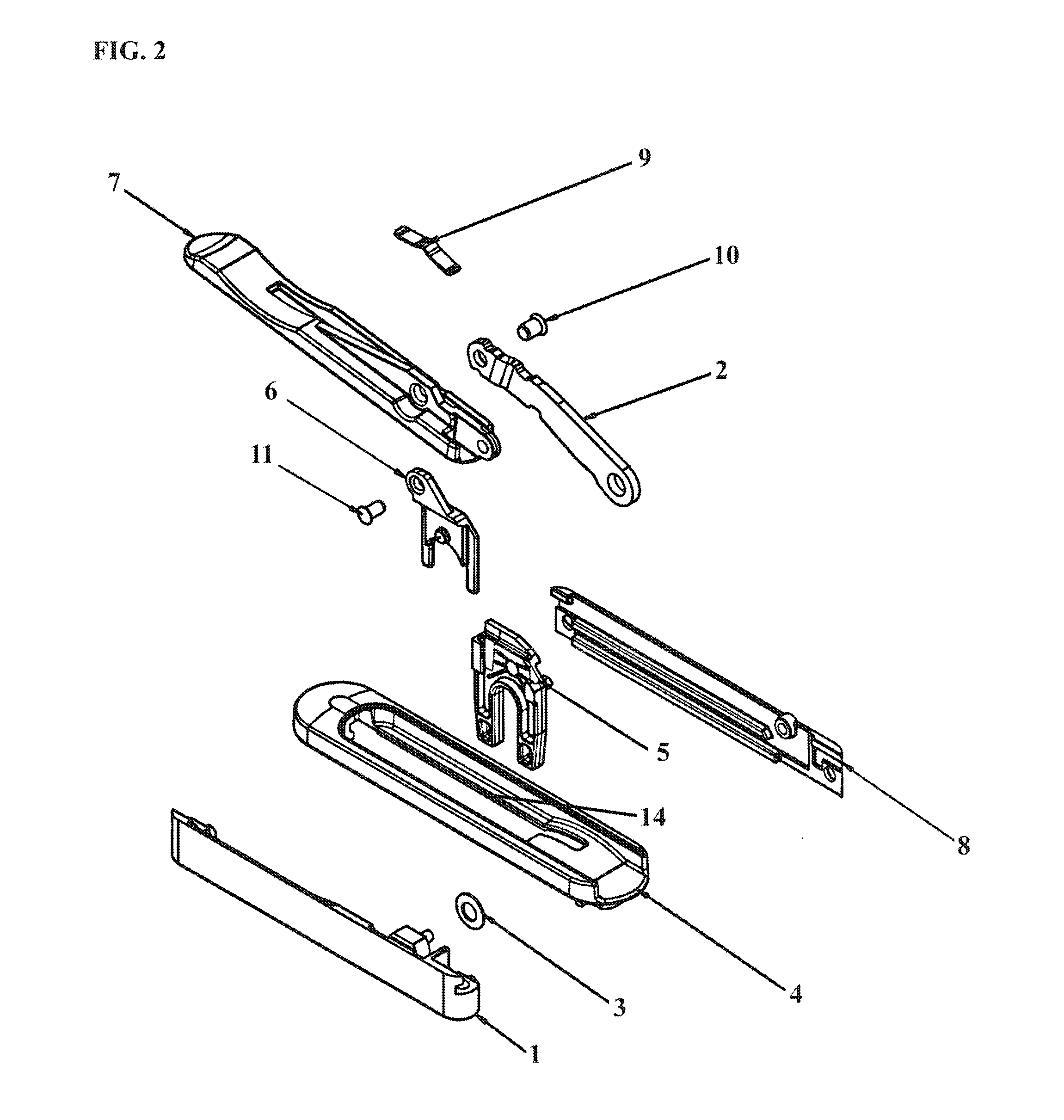 Flush lock for casement window